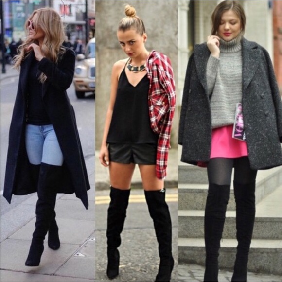 🌟BEST SELLER🌟Thigh High Black Boots - Picture 3 of 8